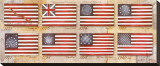 The History of the American Flag Stretched Canvas Print by Mary Elizabeth