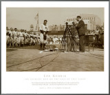 Lou Gehrig, the Luckiest Man on the Face of This Earth Framed Canvas Print