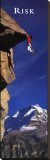 Risk: Cliffhanger Stretched Canvas Print