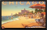 Chicago and Southern Air Framed Canvas Print by Kerne Erickson