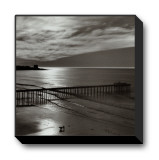 The Scripps Pier, 1966 Stretched Canvas Print by Ansel Adams