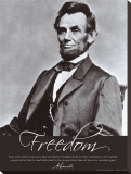 Freedom: Abraham Lincoln Stretched Canvas Print