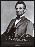 Freedom: Abraham Lincoln Framed Canvas Print