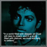 Michael Jackson: Believe Framed Canvas Print
