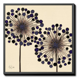 Lilac Bubble Duo Framed Canvas Print by Alan Buckle