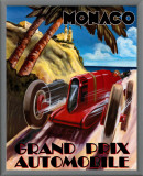 Monaco Grand Prix Framed Canvas Print by Chris Flanagan