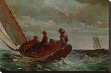 Breezing Up Stretched Canvas Print by Winslow Homer