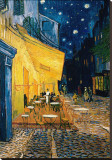 The Café Terrace on the Place du Forum, Arles, at Night, c.1888 Stretched Canvas Print by Vincent van Gogh