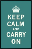 Keep Calm and Carry On Framed Canvas Print