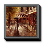 Romantic Stroll Framed Canvas Print by Brent Heighton