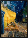 The Café Terrace on the Place du Forum, Arles, at Night, c.1888 Framed Canvas Print by Vincent van Gogh