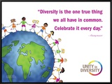 Celebrate Diversity Framed Canvas Print