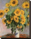 Sunflowers, c.1881 Stretched Canvas Print by Claude Monet