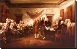 The Declaration of Independence Stretched Canvas Print by John Trumbull