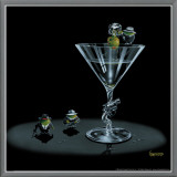Gangster Martini Framed Canvas Print by Michael Godard