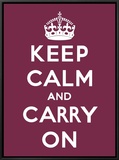 Keep Calm and Carry On Framed Canvas Print
