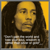 Bob Marley: Wisdom Framed Canvas Print
