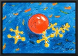 Jacks Framed Canvas Print by Cynthia Hudson