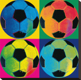 Ball Four: Soccer Stretched Canvas Print
