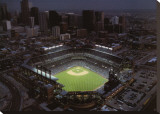 Coors Field - Denver, Colorado Stretched Canvas Print by Mike Smith