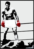 Muhammad Ali: Gloves Framed Canvas Print
