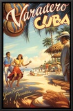 Varadero, Cuba Framed Canvas Print