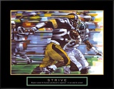 Strive: Football Framed Canvas Print by Bill Hall