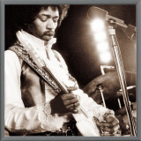 Jimi Hendrix Framed Canvas Print