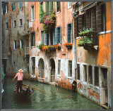 Venice - Italy Framed Canvas Print by Stuart Black