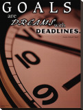 Deadlines Stretched Canvas Print