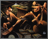 Urban Jazz Session Framed Canvas Print by David Garibaldi