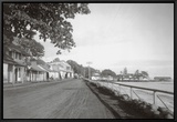 Front Street, Lahaina, 1917 Framed Canvas Print
