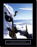 Challenge: Skier Stretched Canvas Print