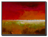 Incredibly Red Framed Canvas Print by Jan Groenhart
