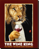 The Wine King Stretched Canvas Print by Will Bullas