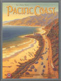 Pacific Coast Framed Canvas Print by Kerne Erickson