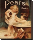 Pears Soap Stretched Canvas Print