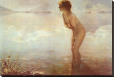 September Morn Stretched Canvas Print by Paul Chabas