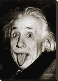 Albert Einstein's Birthday Greetings Stretched Canvas Print