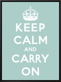 Keep Calm and Carry On Framed Canvas Print