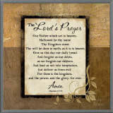 The Lord's Prayer Framed Canvas Print by Jennifer Pugh