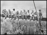 Almuerzo en lo alto de un rascacielos, ca.1932 Framed Canvas Transfer por Charles C. Ebbets Almuerzo en lo alto de un rascacielos, ca.1932 Framed Canvas Transfer por Charles C. Ebbets