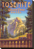 Yosemite, Glacier Point Hotel Stretched Canvas Print by Kerne Erickson