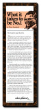 What It Takes to Be Number One Stretched Canvas Print