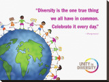 Celebrate Diversity Stretched Canvas Print