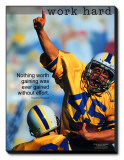 Work Hard Stretched Canvas Print