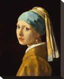 Girl with a Pearl Earring Stretched Canvas Print