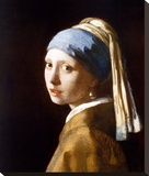 Girl with a Pearl Earring Stretched Canvas Print