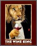 The Wine King Framed Canvas Print by Will Bullas