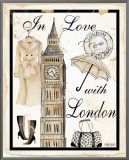 In Love with London Framed Canvas Print by Kathy Hatch